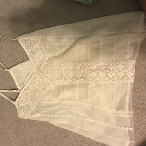 Cream colored tank