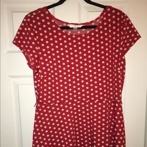 Cute red polka dot dress