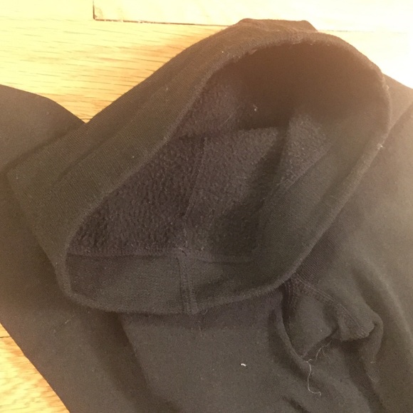 Black Fleece-Lined Tights - Picture 2 of 3