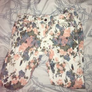 Forever 21 floral jeans