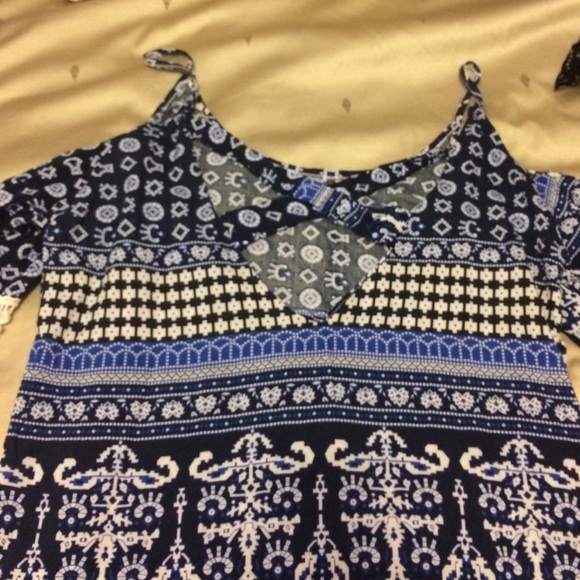 Blue, belle styled dress-never worn - Picture 3 of 3