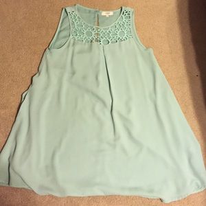 Mint dress with side pockets