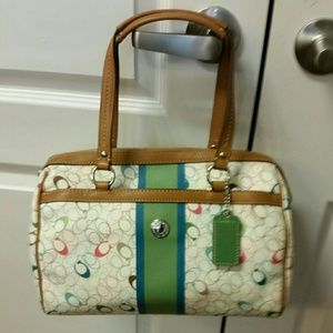 Coach barrel  handbag