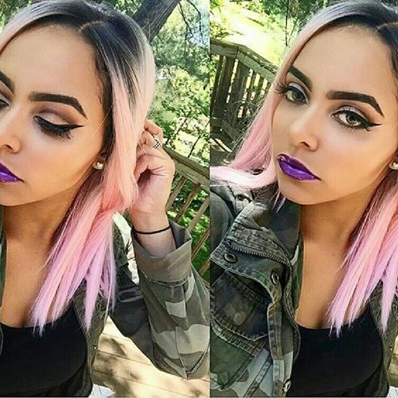 Ombre Pink Custom Lace Front Wig
