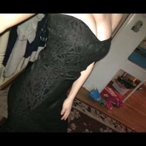 Black Laced Prom Dress