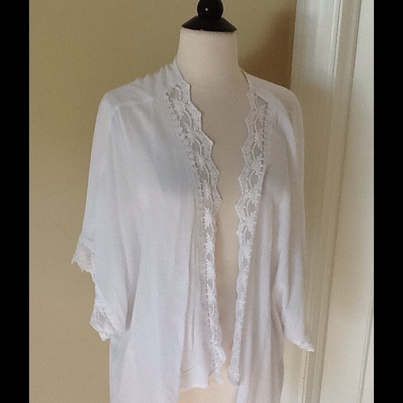 Breeze Over Tops - FLASH SALE! White Cardigan /Top