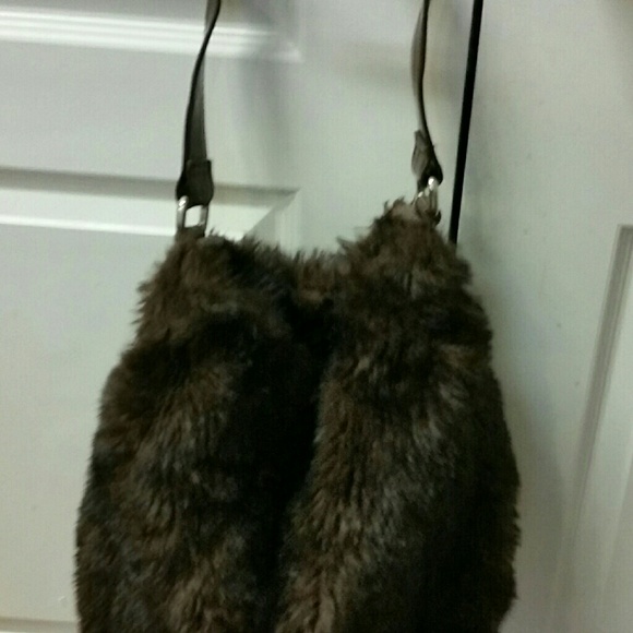 Furry handbag