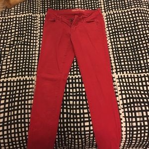 Old Navy Red Jeggings, Size 4 Long