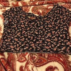 Flowered crop top