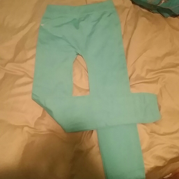 Teal leggings
