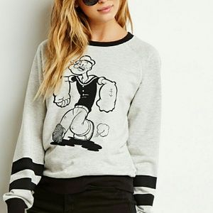 NWT Forever 21 Popeye Sweater