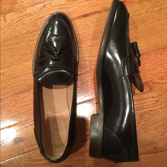 J crew leather loafers Sz 9