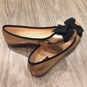 Forever 21 Rose Gold Bow Flats