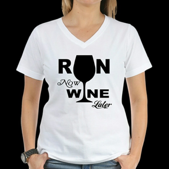Run Now Wine Later Tee