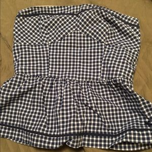 ABERCROMBIE AND FITCH PEPLUM TOP