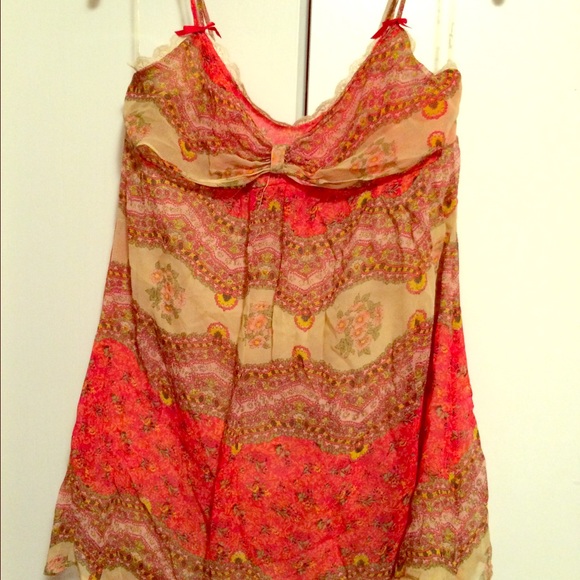 Bright boho summer tank tunic