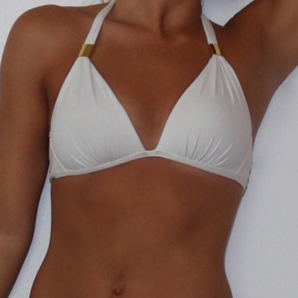 Super Cute White Swimsuit Top