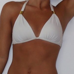 Super Cute White Swimsuit Top