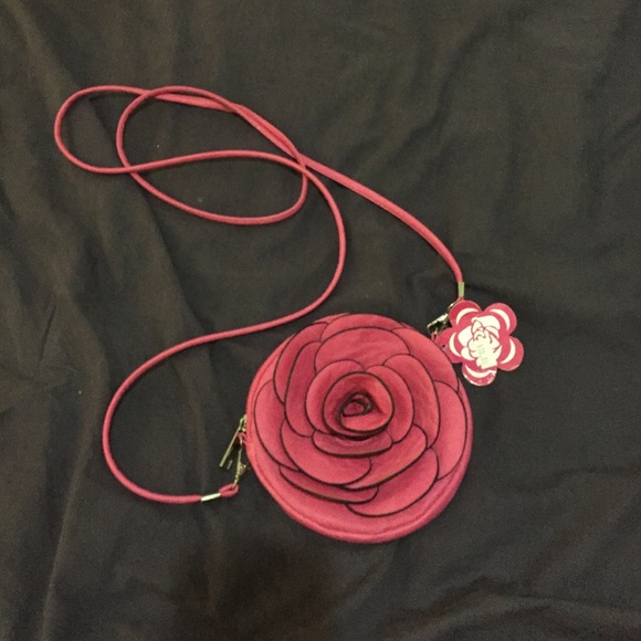 pink rose purse