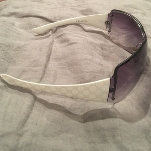 White Gucci sunglasses