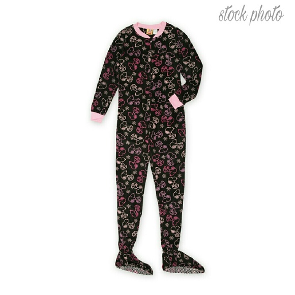 💕 HP Snoopy Peanuts - Adult Footie Onsie Pajamas - Picture 2 of 2