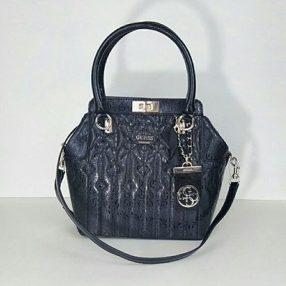 GUESS MALENA TURNLOCK SATCHEL - Picture 1 of 4