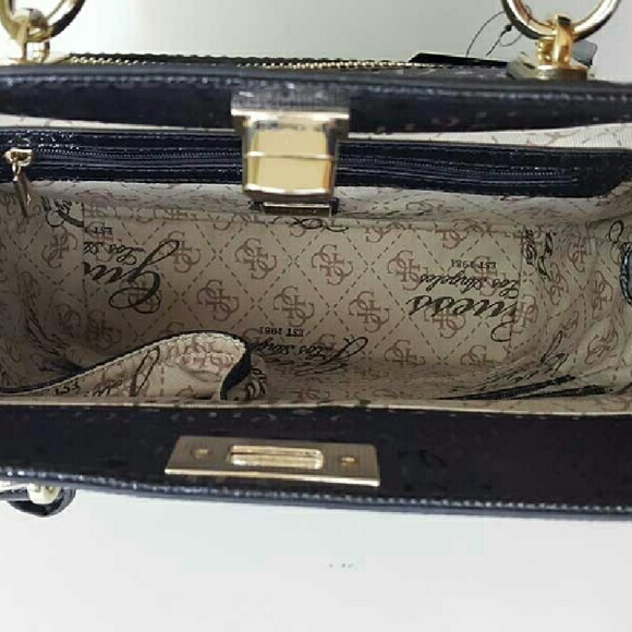 GUESS MALENA TURNLOCK SATCHEL - Picture 4 of 4