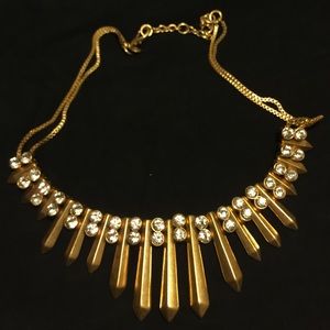 J CREW Gold Spike necklace