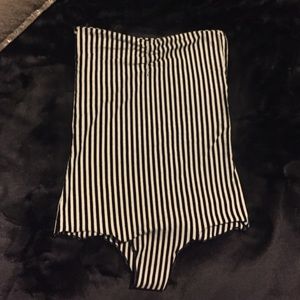 American Apparel Striped Body Suit