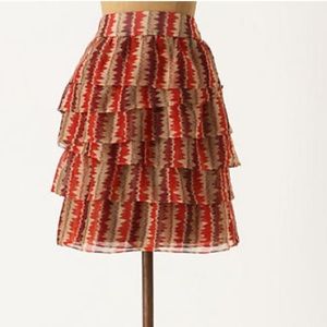 Anthropologie Terrawatt Skirt by Anna Sui