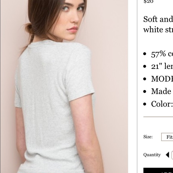 BRANDY MELVILLE JAMIE TOP! BNWT.