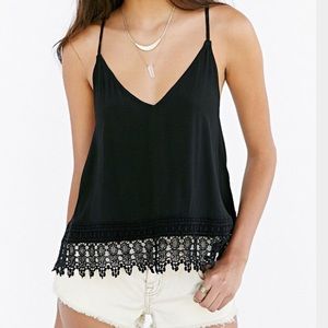 Ecote Crochet-Trim Racerback Tank