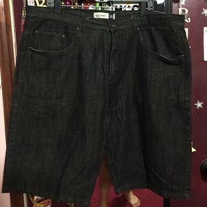 Anchor Blue black jean shorts