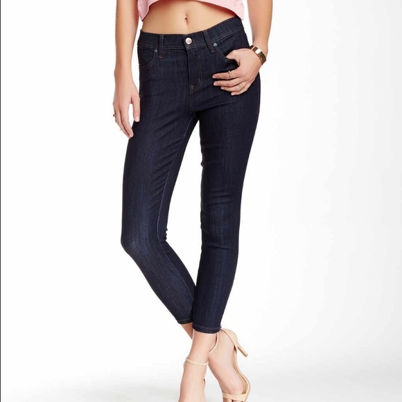 Tanya high rise crop ultra skinny jean.