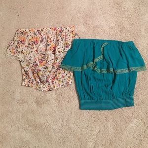 2 cute tube tops!!