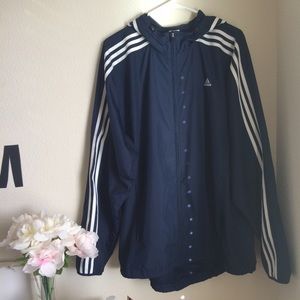NAVY RARE ADIDAS WINDBREAKER VINTAGE