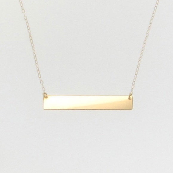 Boutique Jewelry - Gold Bar Necklace