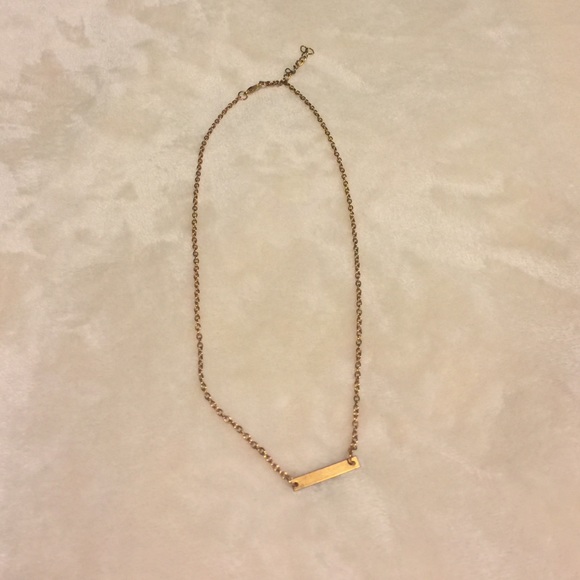 Gold Bar Necklace - Picture 2 of 2