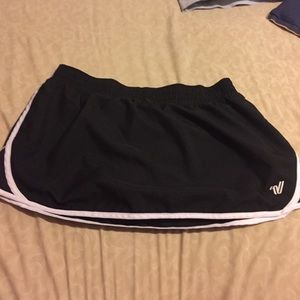 Black tennis skort