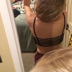 black bralette