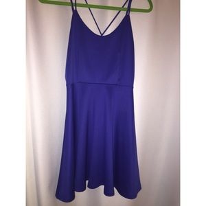 Blue |Open Back| Cocktail Dress