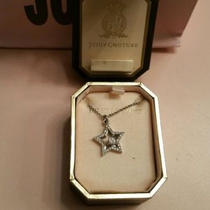 New in box juicy couture star rhinestone necklace