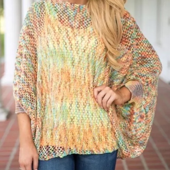 Crochet Color Explosion Top - Picture 1 of 4