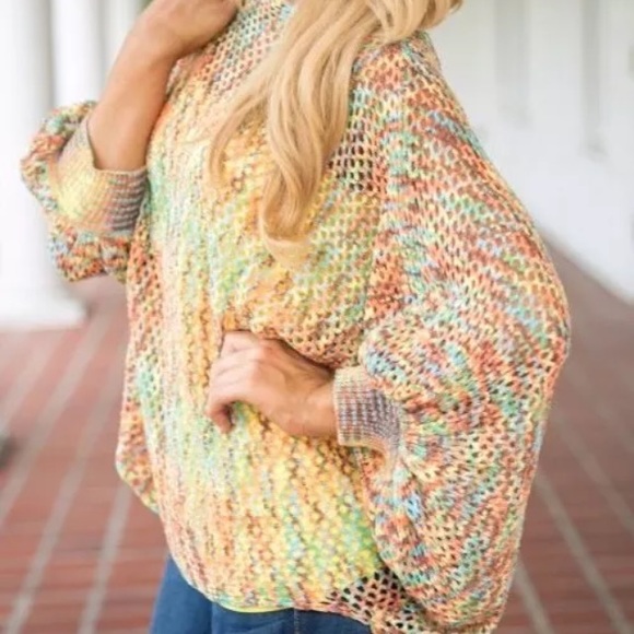 Crochet Color Explosion Top - Picture 2 of 4