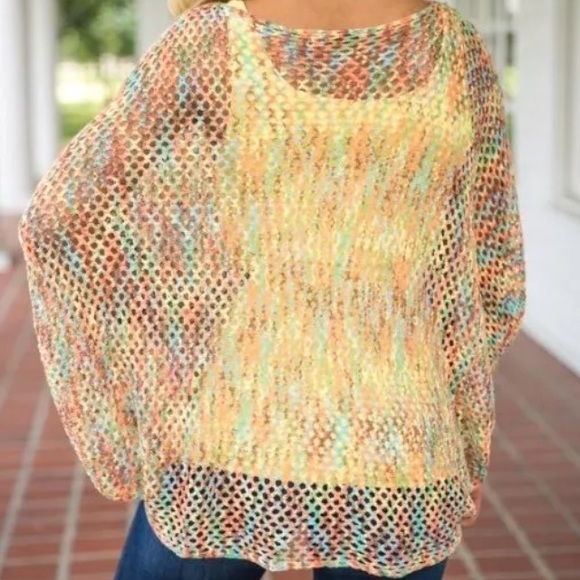 Crochet Color Explosion Top - Picture 3 of 4