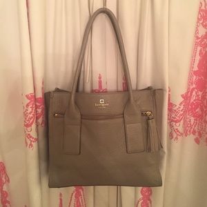Gray Kate Spade Purse Tote