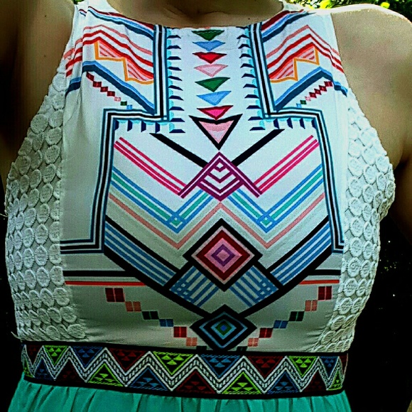 Boho Kawaii Printed Maxi Dress - Picture 2 of 4