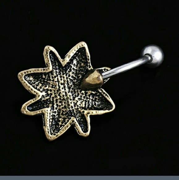 Boho Turquoise Naval Belly Ring - Picture 2 of 2