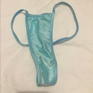 Bodyshotz light blue T-back stripper panties