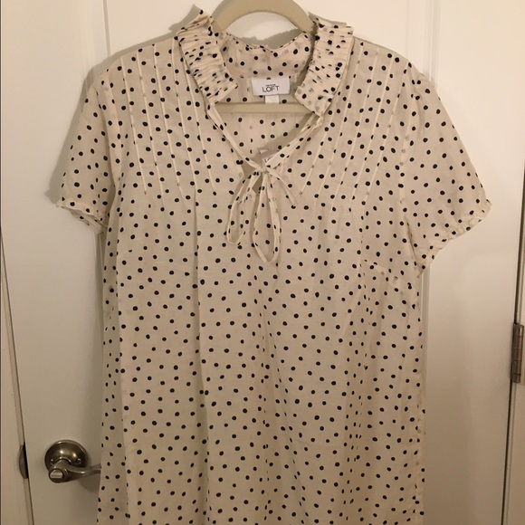 NWT Loft Polka Dot Blouse